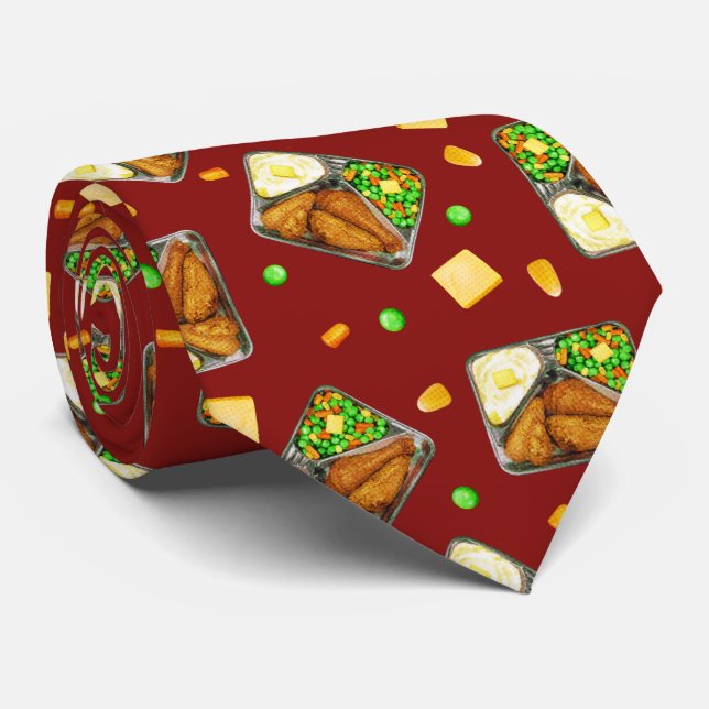 Fried Chicken Dinner - in red Tie (Rolled)