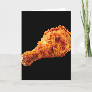 Fried Chicken Drumstick Funny Food Halloween Costu Card