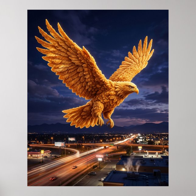 Fried Chicken Eagle Poster (Front)