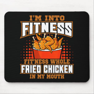 Fried Chicken Food Lover Restaurant Chef Dish Kitc Mouse Pad