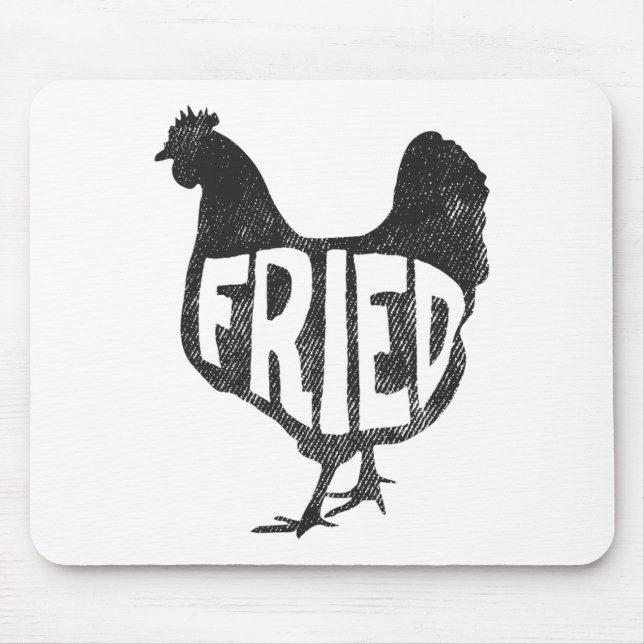 Fried Chicken Funny Graphic  Mouse Pad (Front)