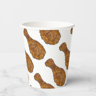 Fried Chicken Leg Drumstick Cookout Restaurant Paper Cups