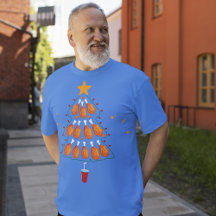 Fried Chicken Lovers Funny Christmas Tee