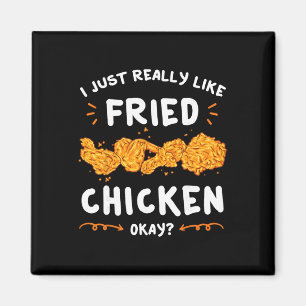 Fried Chicken Marinated Breading Coated Dish Crunc Magnet