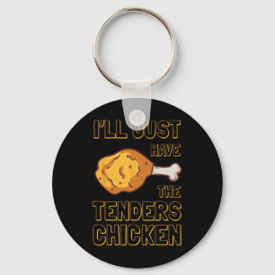 Fried Chicken Marinated Juicy Coated Meal Crunchy Key Ring