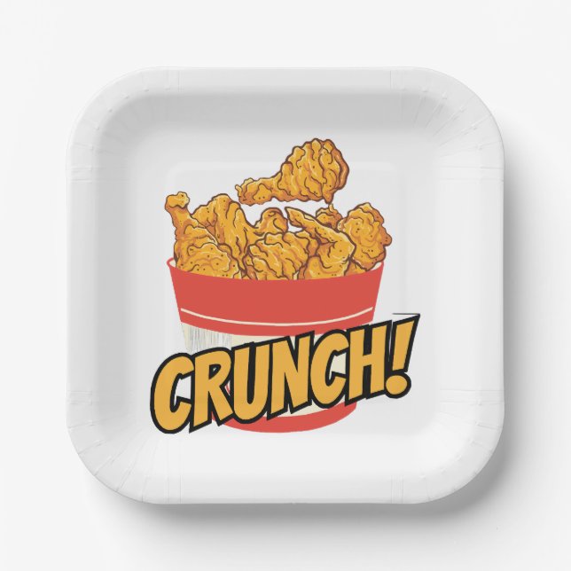 Fried-chicken Paper Plate (Front)