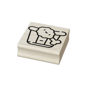 fried chicken rubber stamp