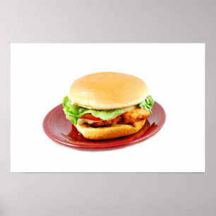 Fried Chicken Sandwich Poster