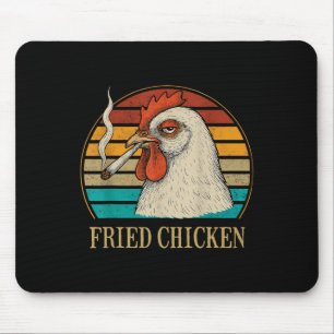 Fried Chicken Smoking Joint Funny Weed Lover _5 Mouse Pad