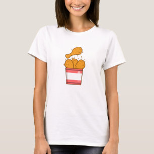 Fried Chicken With Bucket T-Shirt
