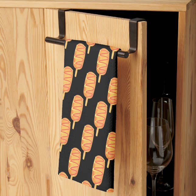 Fried Dough On A Stick Tea Towel (Thirds Fold)