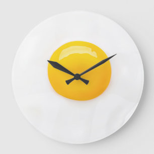 FRIED EGG 2    LARGE CLOCK