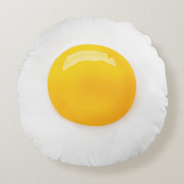 FRIED EGG 2  THROW PILLOW (Front)