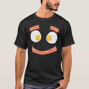 Fried Egg and Thick Slice Bacon Breakfast Food T-Shirt