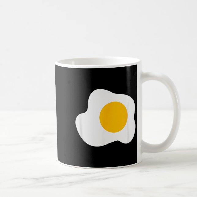 Fried Egg Graphic Funny Breakfast Eggs Lover  Coffee Mug (Right)