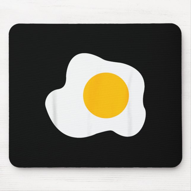Fried Egg Graphic Funny Breakfast Eggs Lover  Mouse Pad (Front)