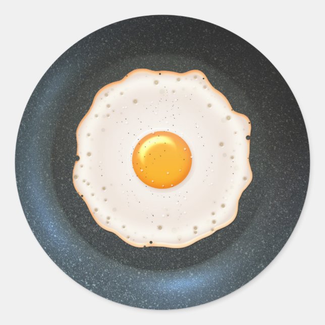 Fried Egg in Pan - Sticker (Front)