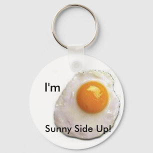 Fried Egg Key Ring