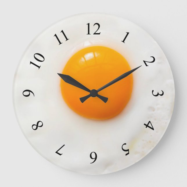 fried egg kitchen Wall Clock (Front)