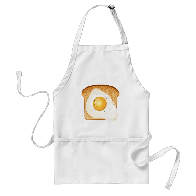 Fried egg on toast standard apron (Front)