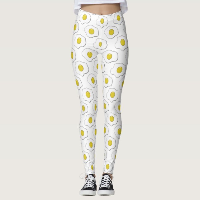 Fried Egg Polka Dot Pattern Leggings (Front)