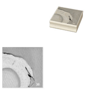 Fried Egg Rubber Stamp