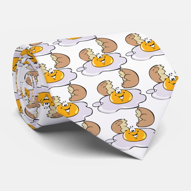 fried eggs for breakfast tie (Rolled)