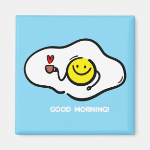 Fried eggs good morning magnet