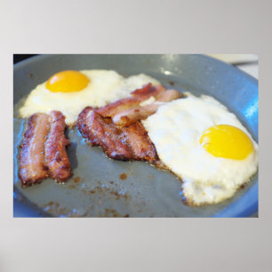 Fried eggs poster