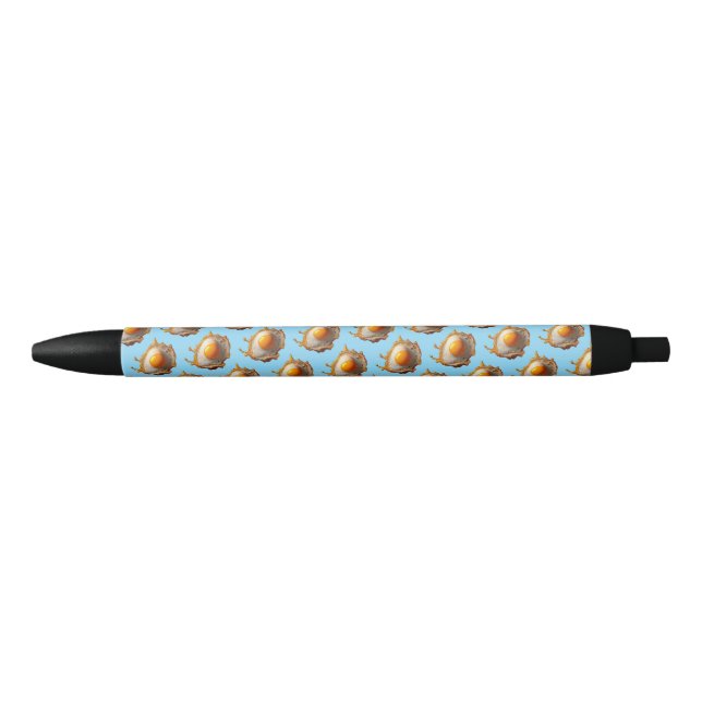 Fried Eggs Sunny side Up Black Ink Pen (Front)