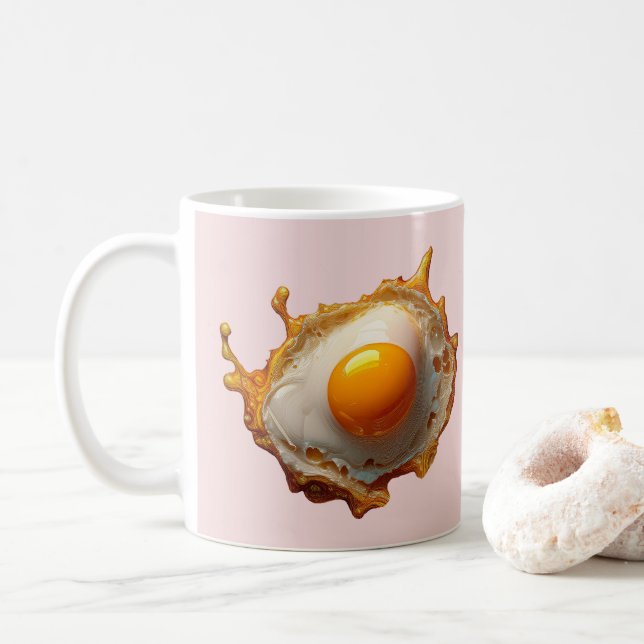 Fried Eggs Sunny side Up Coffee Mug (With Donut)