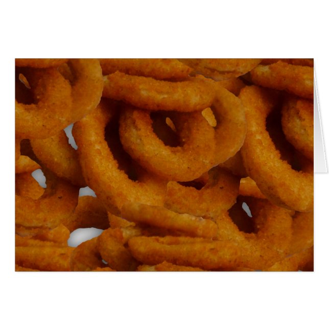 Fried Golden Onion Rings Photography (Front Horizontal)