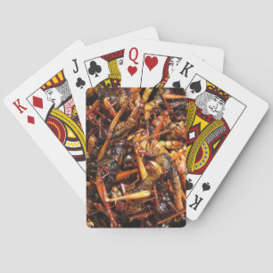 Fried Grasshopper (Takkataen Thot) Asian Food Playing Cards