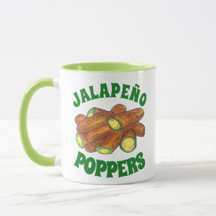 Fried Jalapeño Poppers Green Hot Jalapeno Pepper Mug