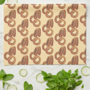 Fried Onion Rings Junk Fast Food Foodie Print Tea Towel