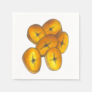Fried Plantains Cooking Bananas Caribbean Food Napkin