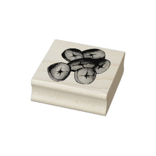 Fried Plantains Cooking Bananas Caribbean Food Rubber Stamp