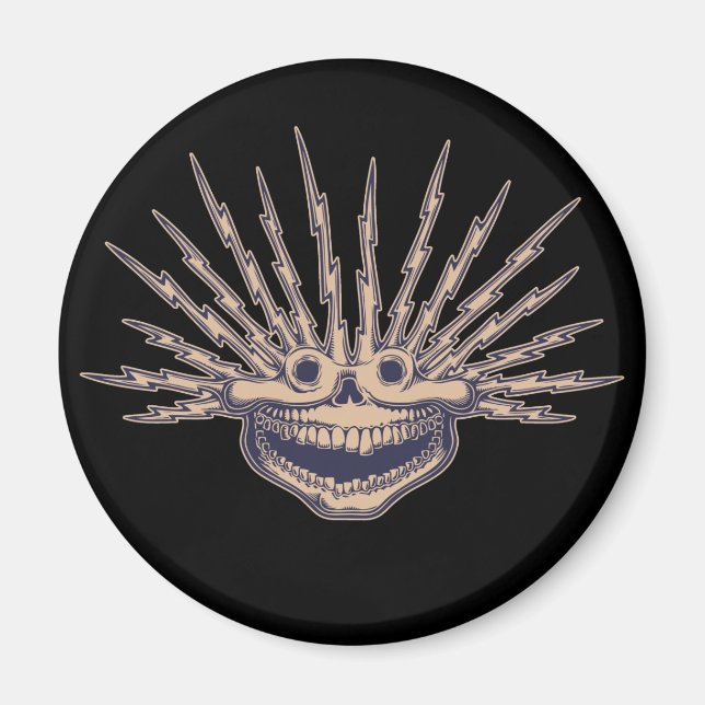 Fried Skull Magnet (Front)