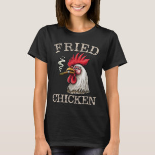 Fried Smoking Chicken Graphic Weed Men Women  T-Shirt