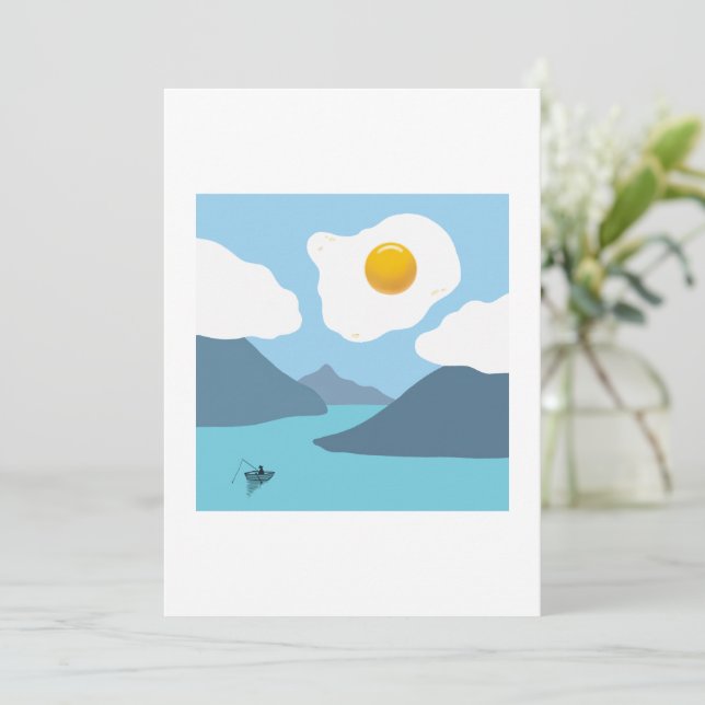 Fried Sun Holiday Card (Standing Front)