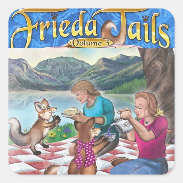 Frieda Tails Volume 3 Tea Party sticker (Front)