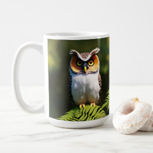 "Frieda the Screech Owl: A Nocturnal Beauty" Coffee Mug