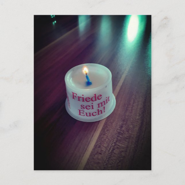 Friede sei mit Euch christliche Postcard (Front)