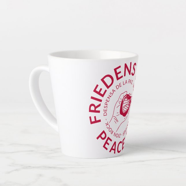 Friedens Peace Builder Latte Mug (Left Angle)