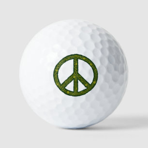 Friedenszeichen grün golf balls
