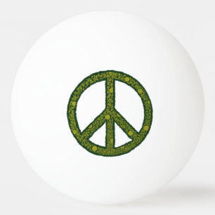 Friedenszeichen grün ping pong ball