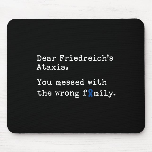Friedreich's Ataxia  Mouse Pad (Front)