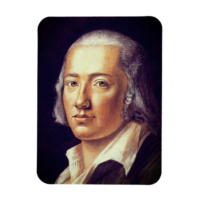 Friedrich Hölderlin by Franz Carl Hiemer, 1792 Magnet (Vertical)