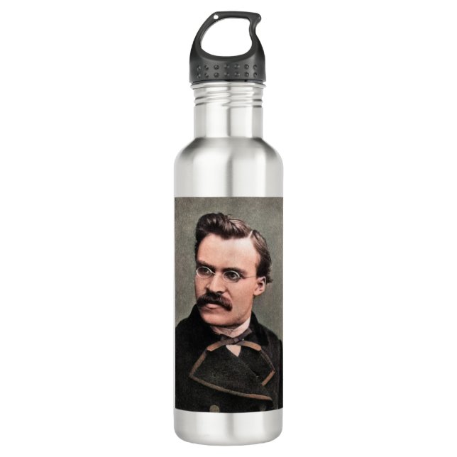 Friedrich Nietzsche 710 Ml Water Bottle (Front)