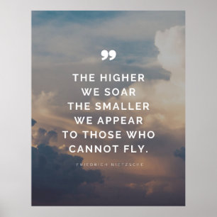 Friedrich Nietzsche Ispirational Quote  Poster